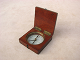 VICTORIAN VINTAGE COMPASS set Mahogany Box Technical Drawing