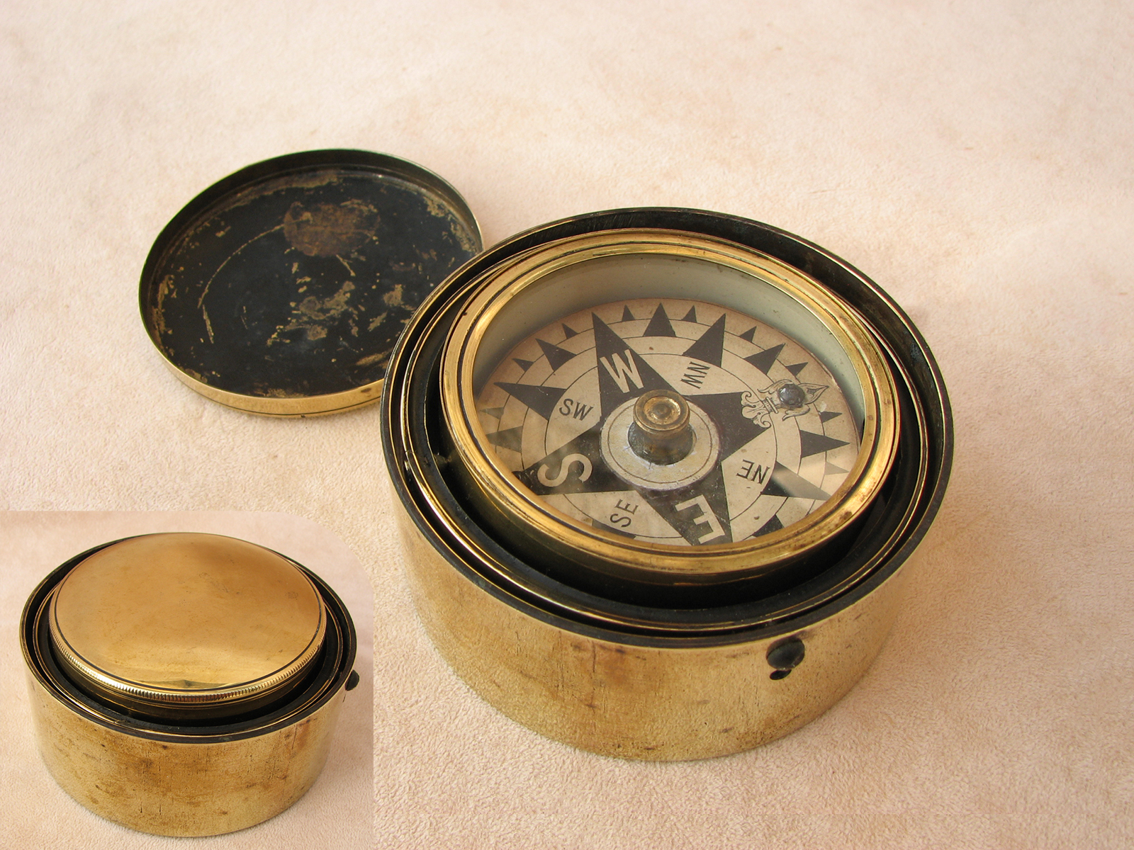 Scientific Collectables for Antique 19th century brass naval gimbal ...