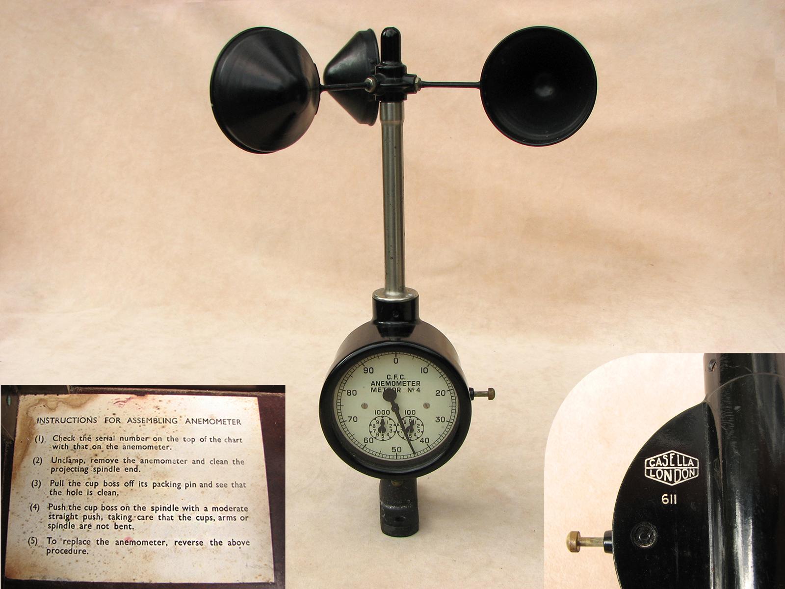 Scientific Collectables Casella portable cup anemometers