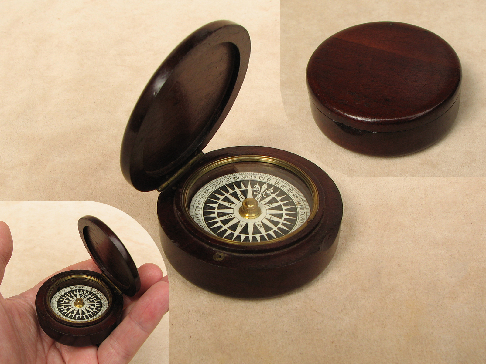 Scientific Collectables for Early 19th Century circular mahogany cased ...