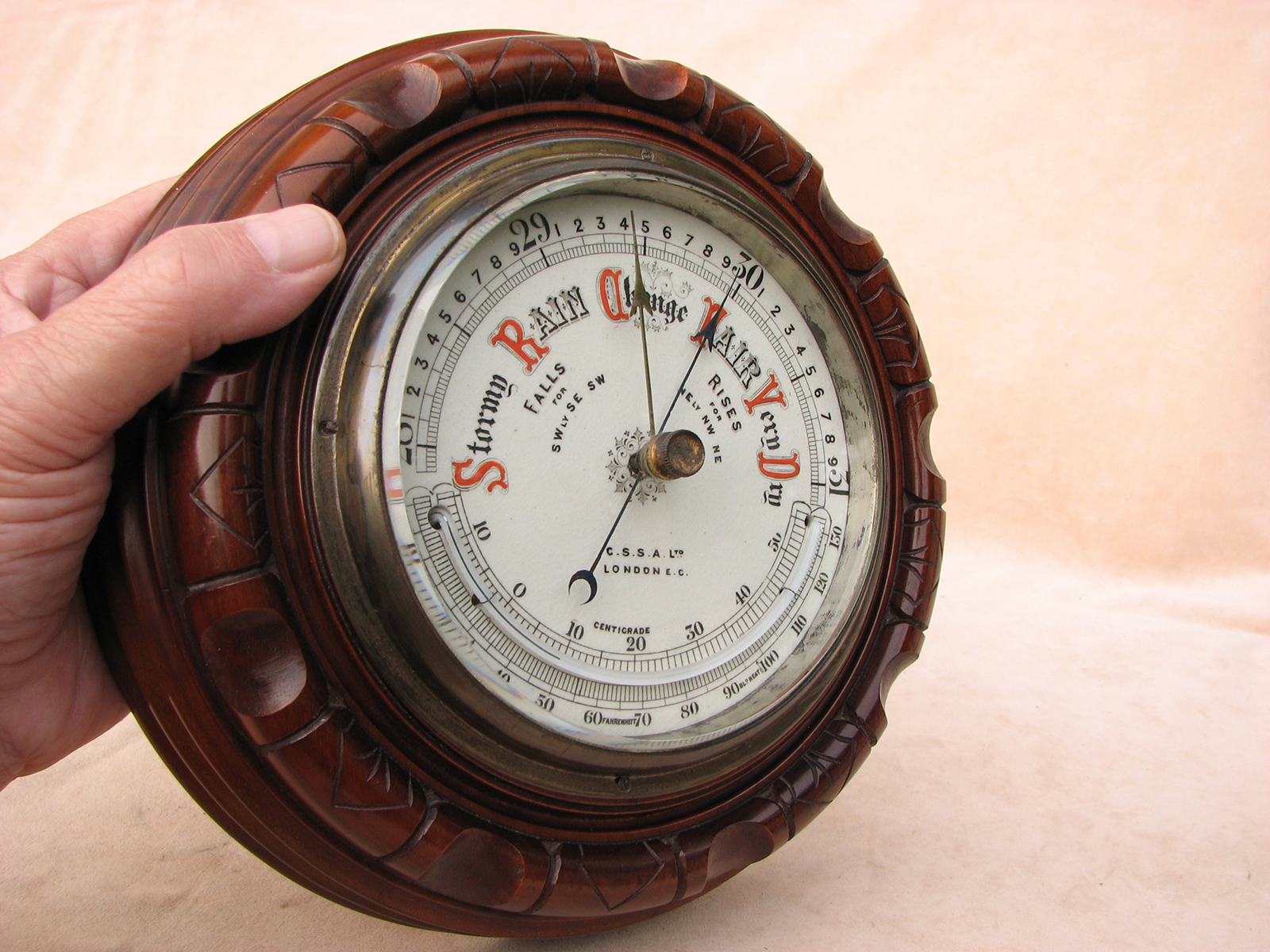 Scientific Collectables for Edwardian pocket barometers signed C.S.S.A ...