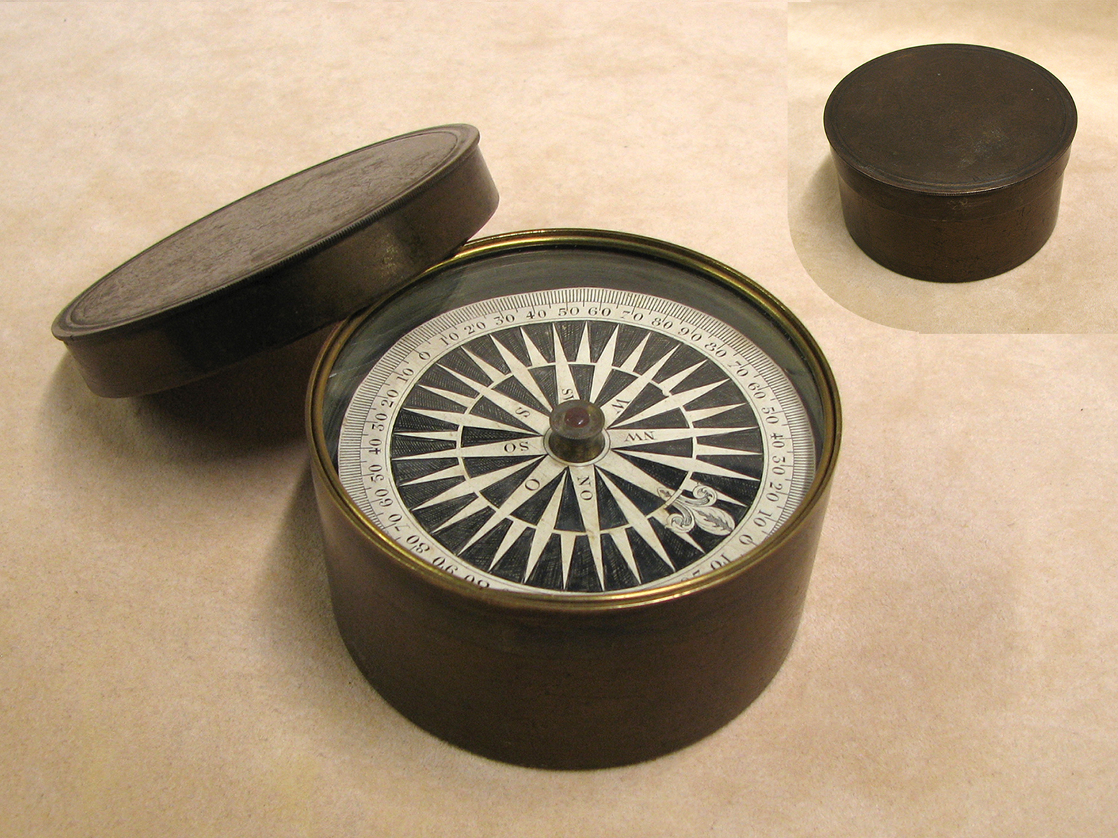 Scientific Collectables for Antique 19th century brass cased pocket ...