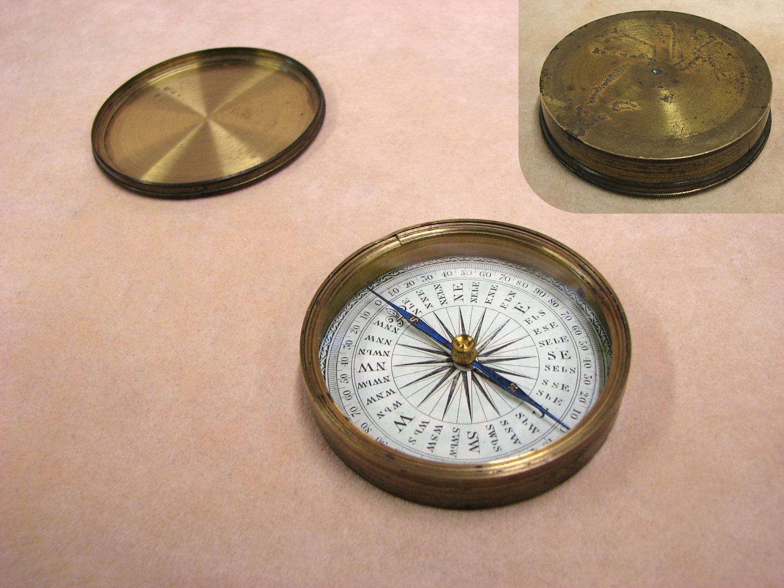 Scientific Collectables for Antique 19th century brass cased pocket ...