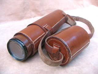 WW2 Scout regiment telescope with hard leather case