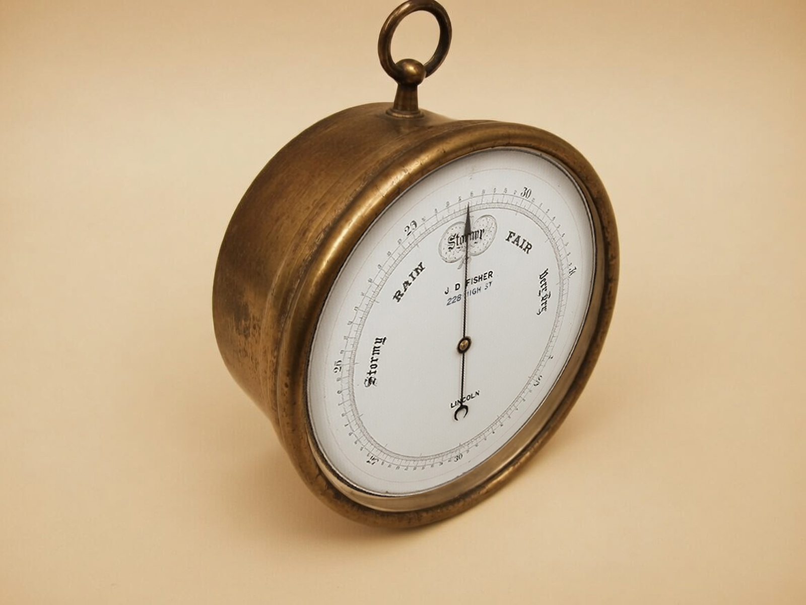 19th C aneroid barometer