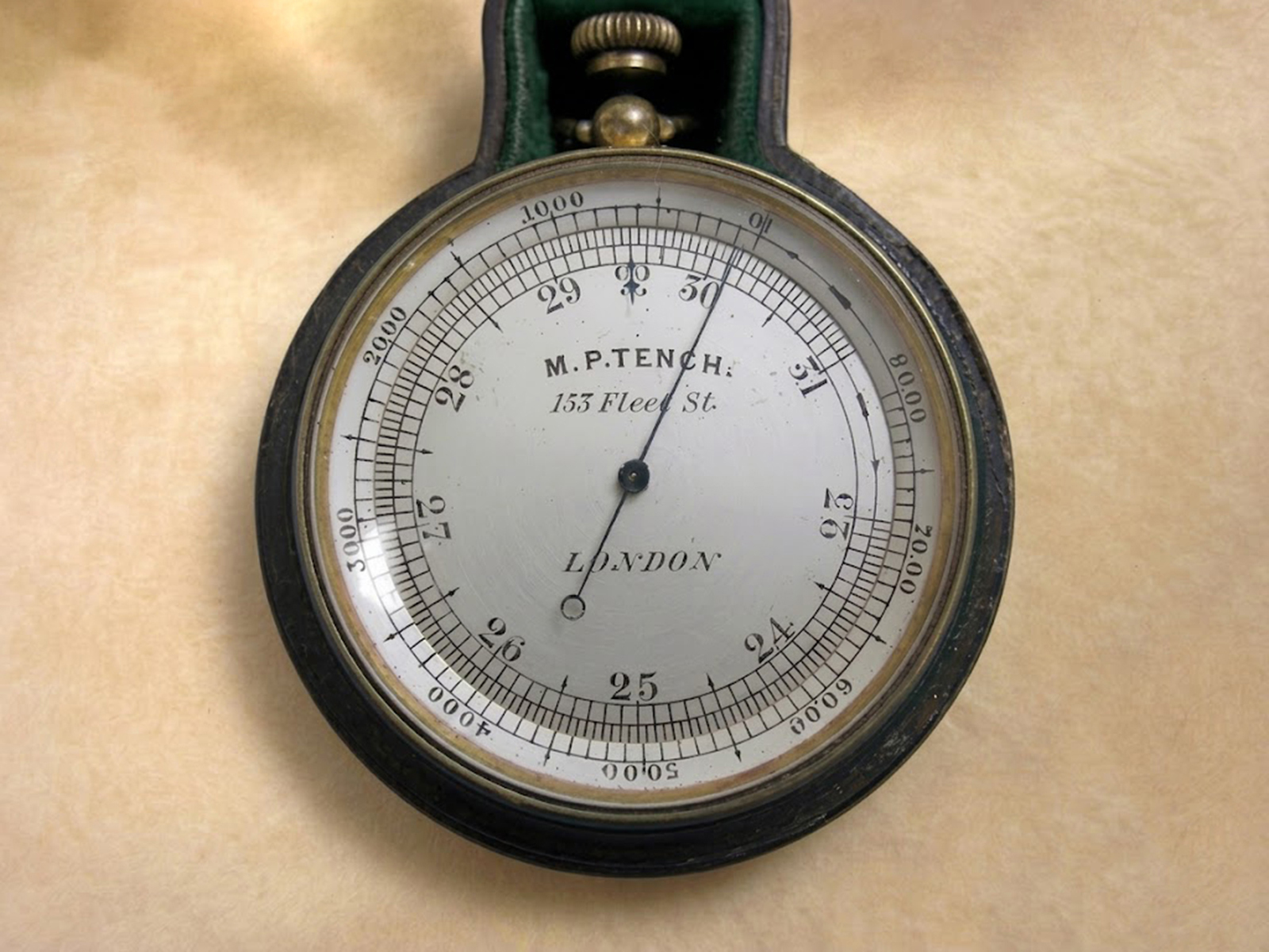 Antique pocket barometer/altimeter