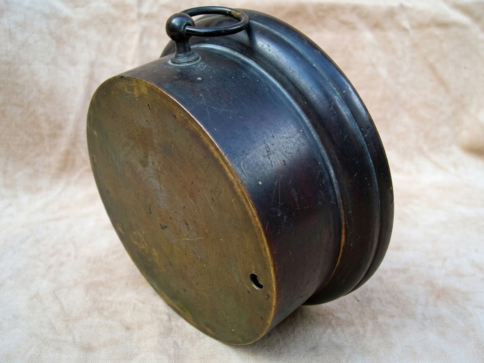 Brass cased aneroid barometer by Lerebours et Secretan