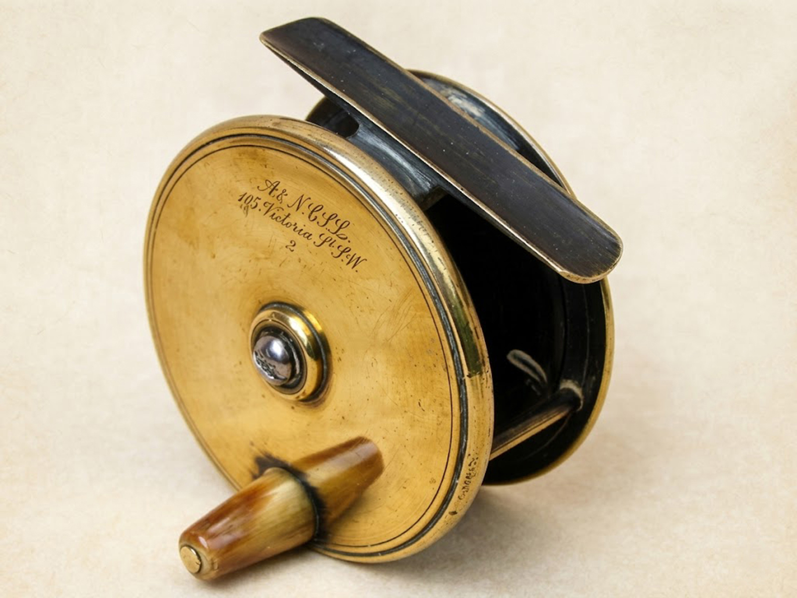 1902 Army & Navy brass reel
