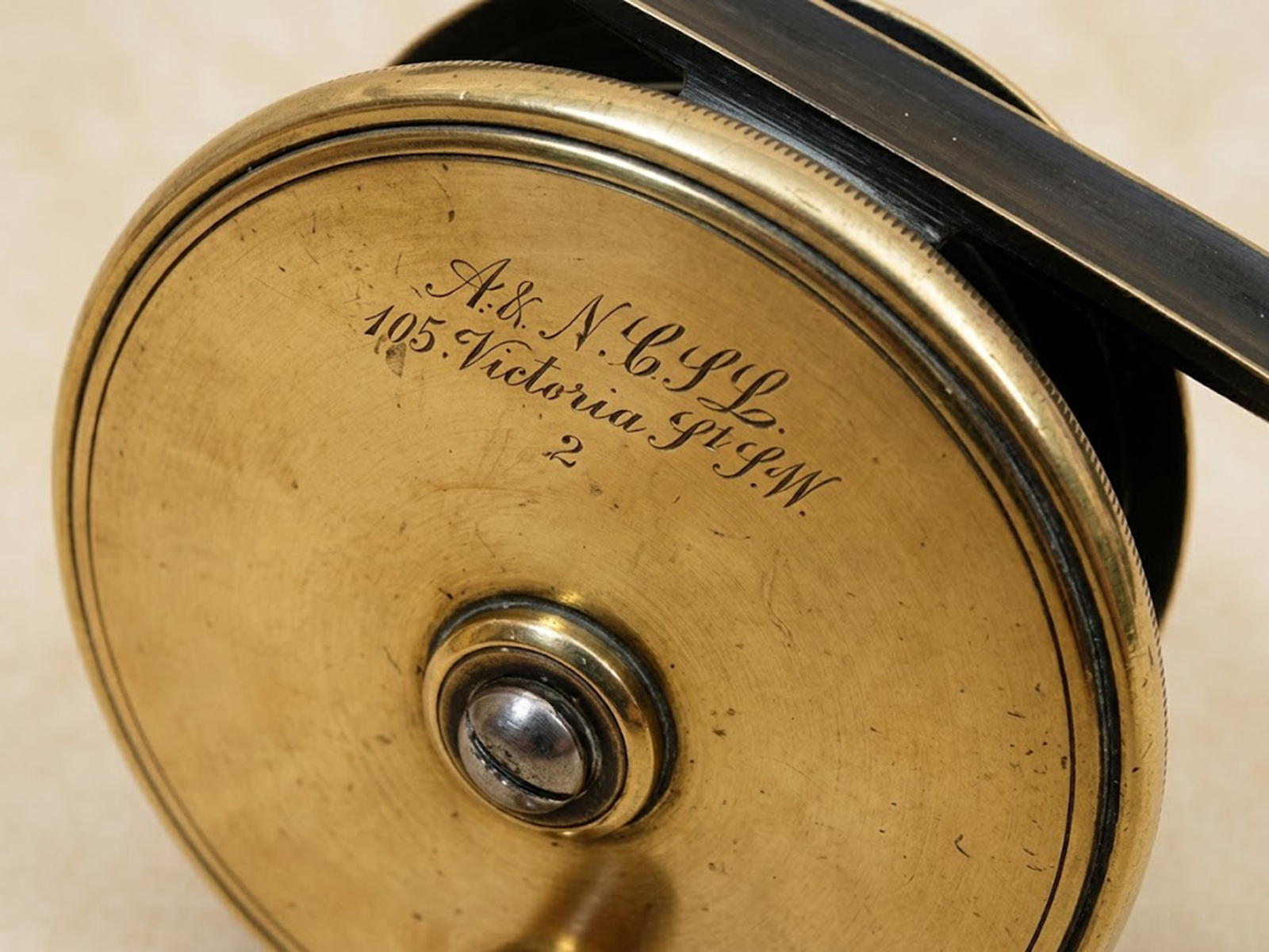 1902 Army & Navy brass reel