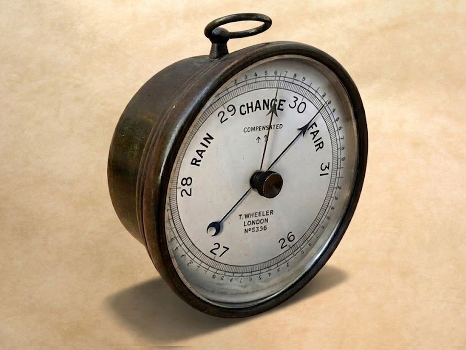 WW1 aneroid barometer by T Wheeler London