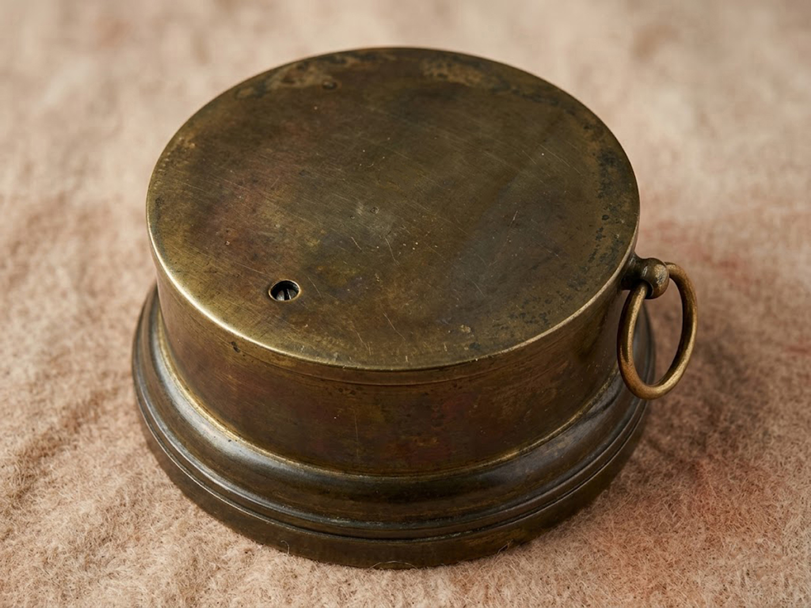 Brass cased naval barometer by T Wheeler
