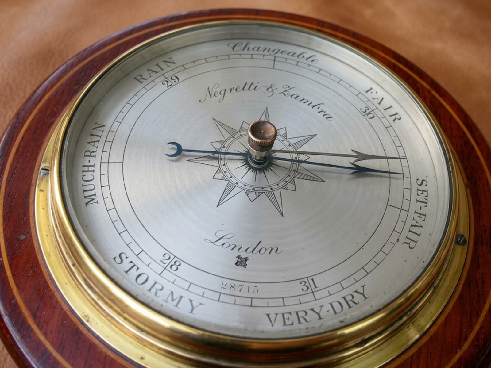 Edwardian aneroid barometer by Negretti & Zambra London