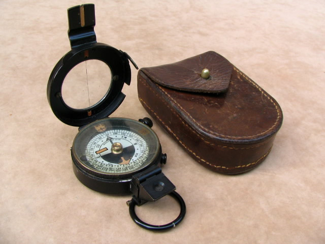 Barker prismatic marching compass