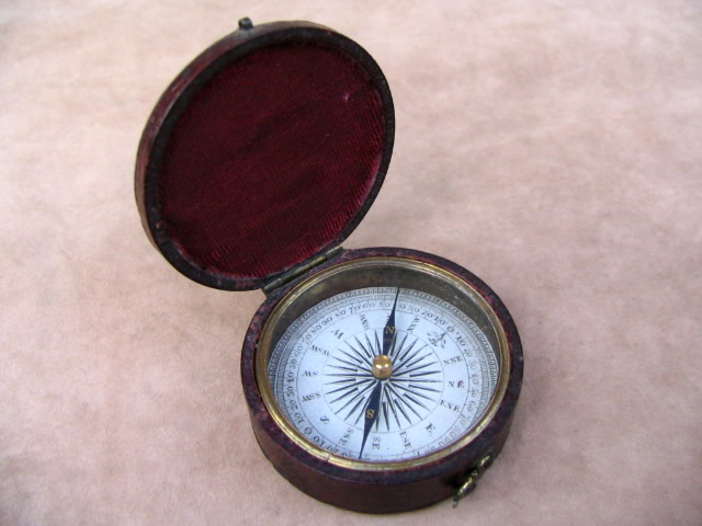Mid 19th century pocket compass
