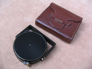 Reverse view of compass