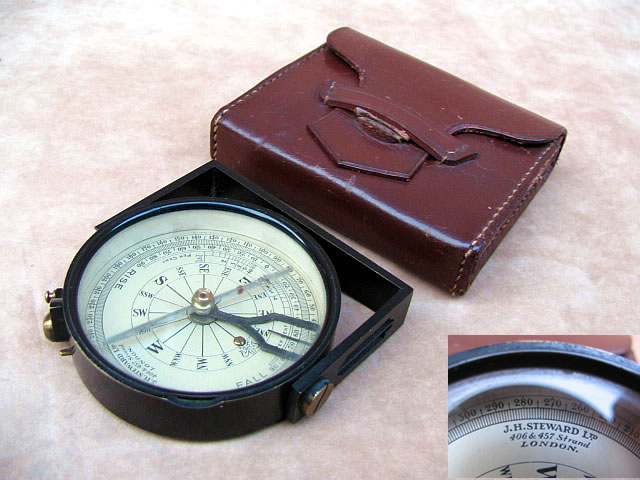 J H Steward Compass with clinometer