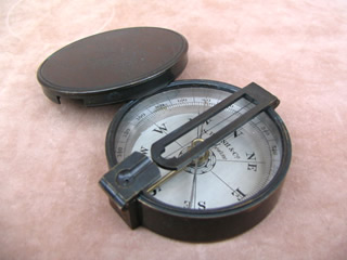 View of compass with vanes folded