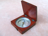 Early 20th century pocket compass by M Ash, Birmingham