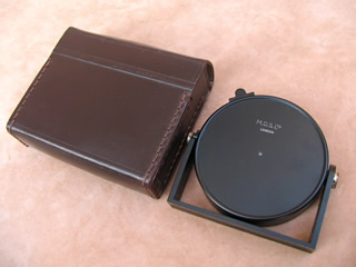 Rear view of compass body & leather case