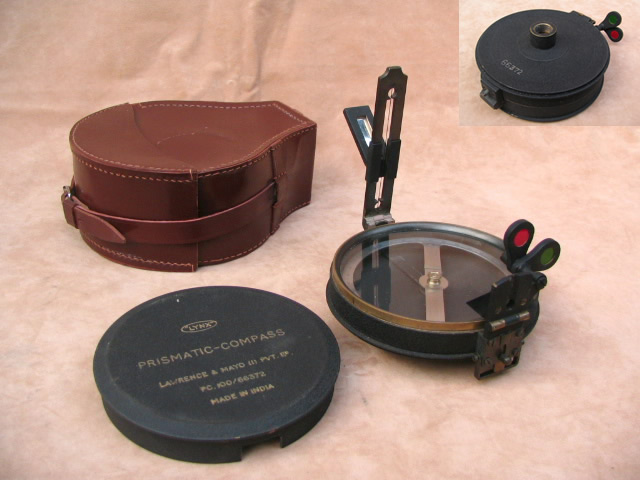 Lawrence & Mayo prismatic surveying compass
