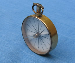 Ceramic dial Georgian pocket compass