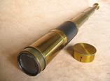 19th century 3 draw marine pocket telescope
