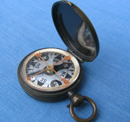 19th C  brass compass , Newton & Co, London
