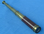 19th C 4 draw mahogany pocket telescope