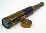 Mid 19th C 3 draw ships telescope