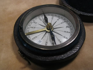 Victorian pocket compass