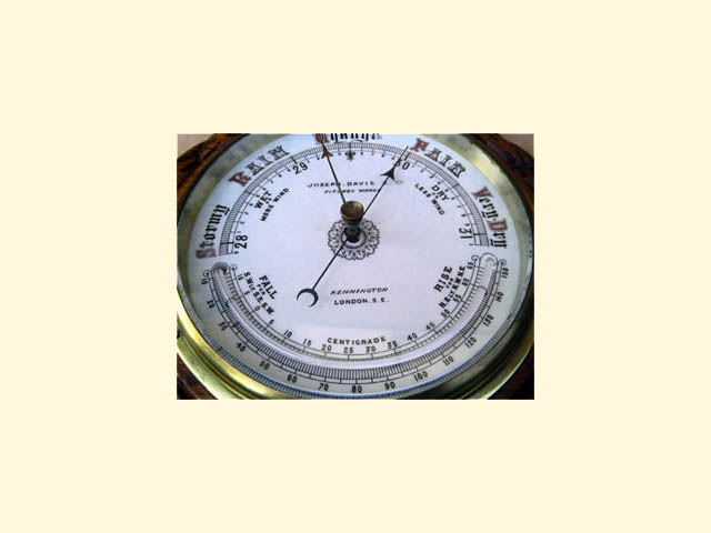 Victorian aneroid barometer