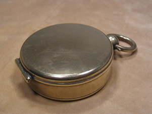 Top view of pocket compass