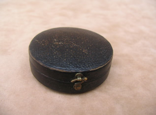 Victorian pocket compass with case
