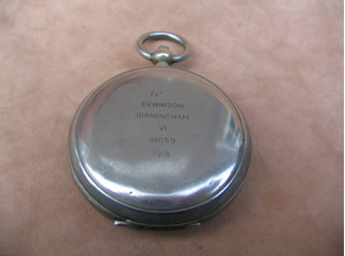 WW1 military Officers pocket compass by Dennison 1918