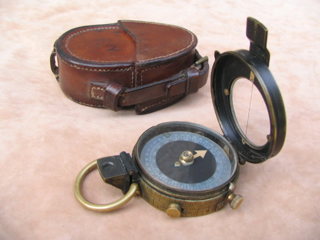 WW1 Army Officers pocket compass by Sherwood & Co, London