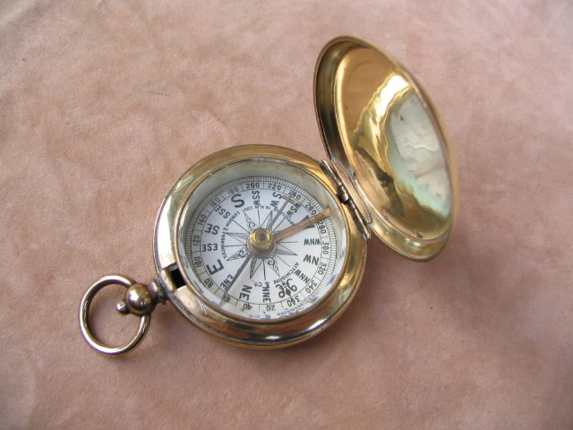 English pocket compass by Aitchison London