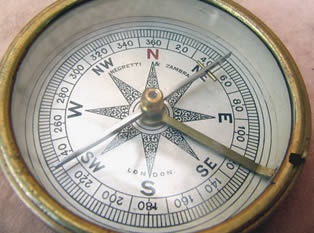 Close up view of dial 