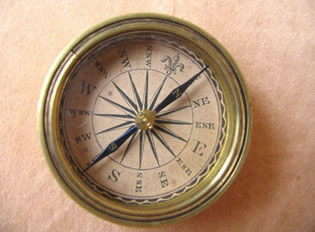 close up view of dial